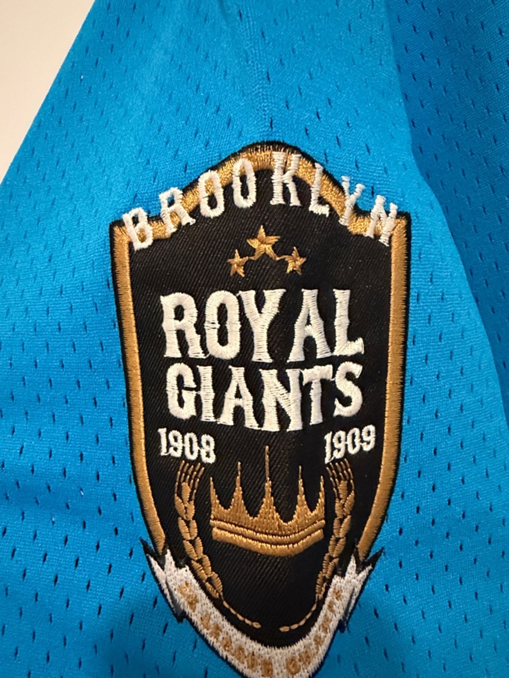 ⚾️💪🏾⚾️ Brooklyn Giants Men's Blue Baseball Jersey - Size L - Picture 7 of 10